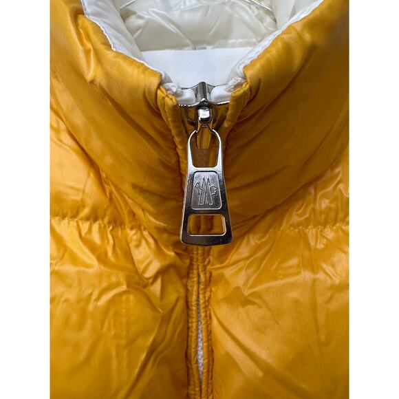 Moncler 1952 Park Down Puffer Vest Yellow Men Size 3 Zip Front - Picture 8 of 16